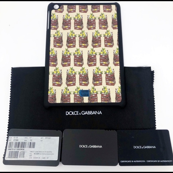 Authentic Dolce & Gabbana St. Dauphine Lemon Basket Ipad Mini Case - Picture 4 of 4